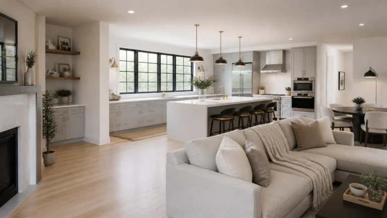 How to Coordinate a Kitchen and Living Room Remodel